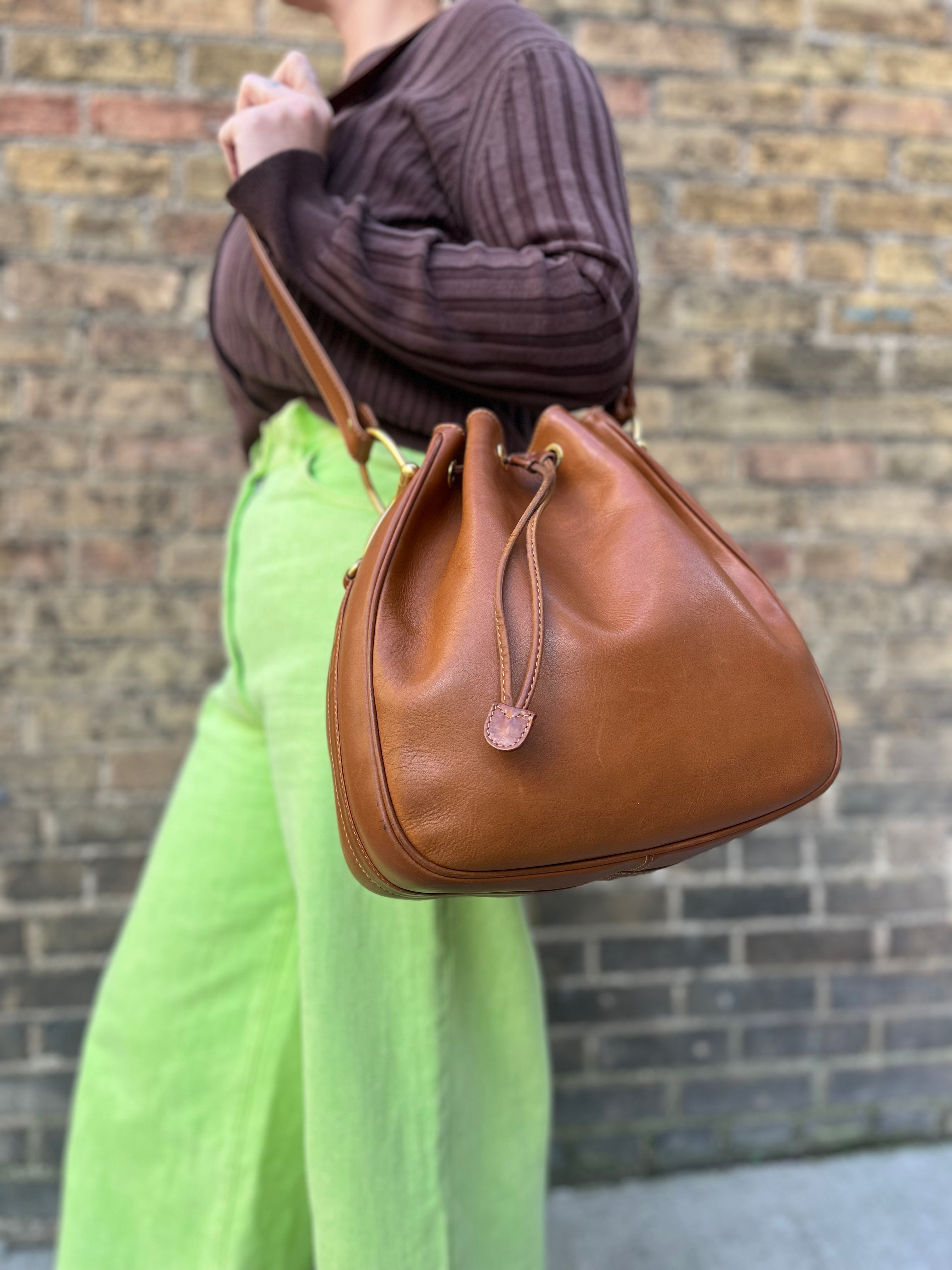 Vintage Horsebit Bucket Bag Spruce Vintage