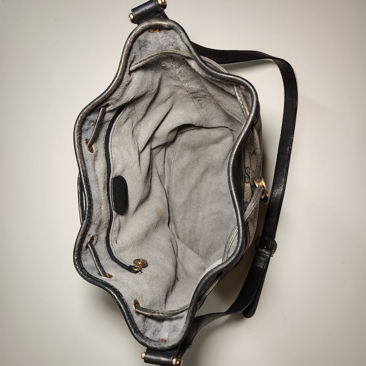 Gucci Vintage Supreme Canvas Bucket