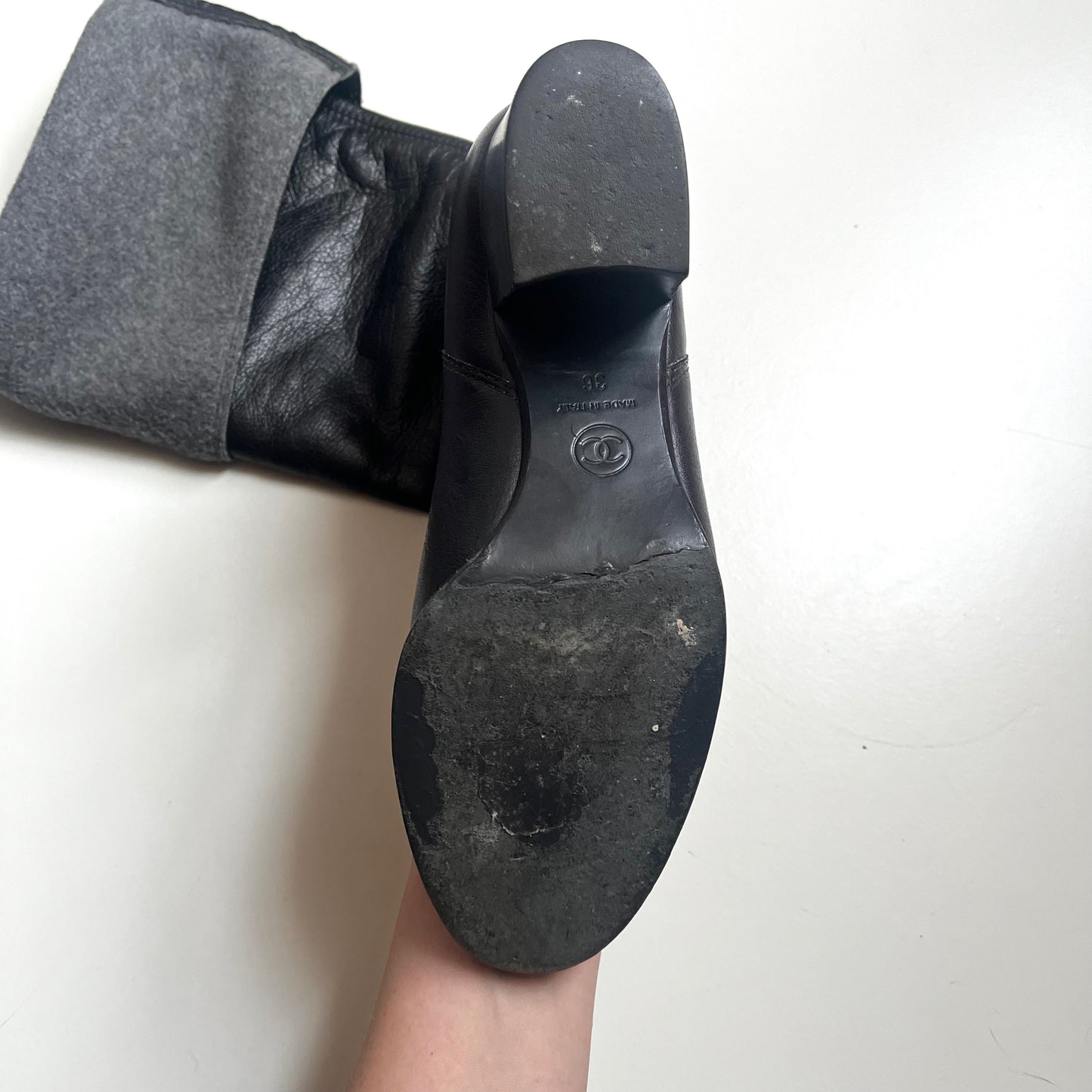 Chanel Leather Boots