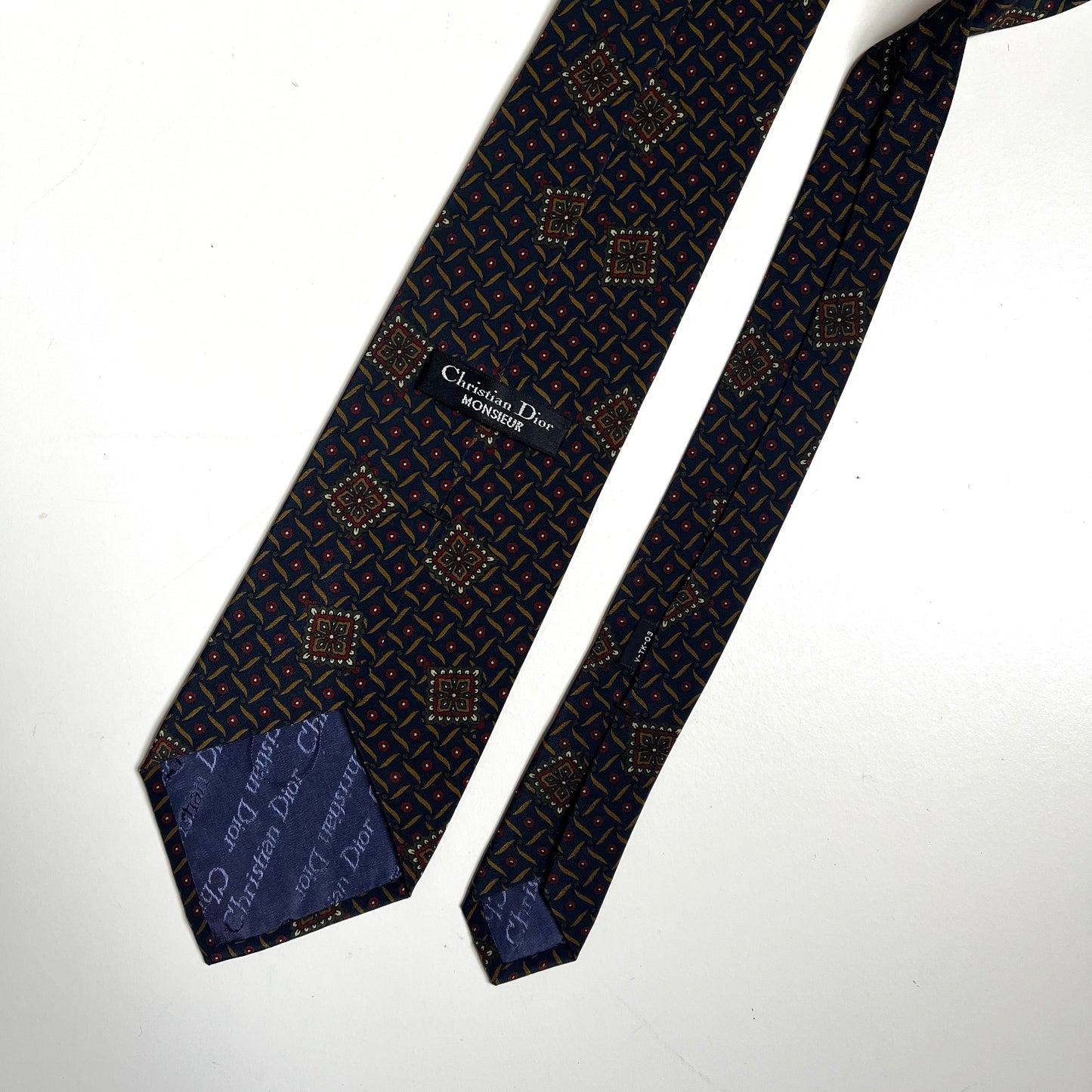 Christian Dior Vintage 100% Silk Tie