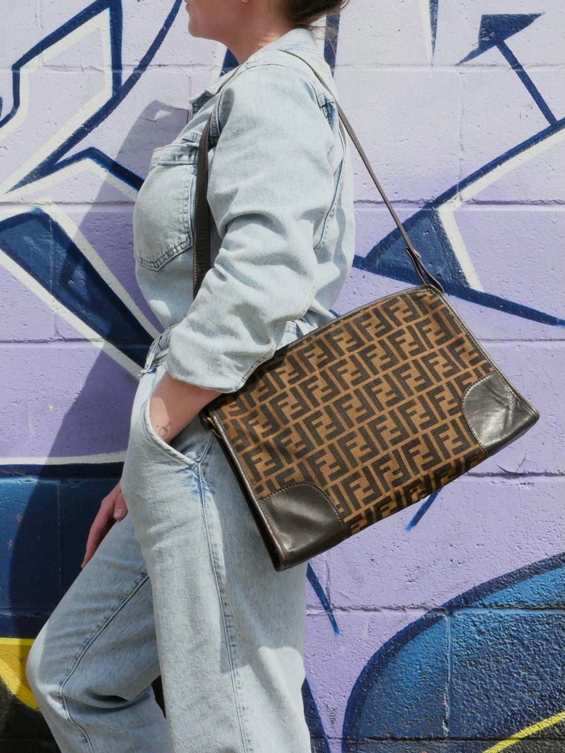 Vintage Zucca Shoulder Bag