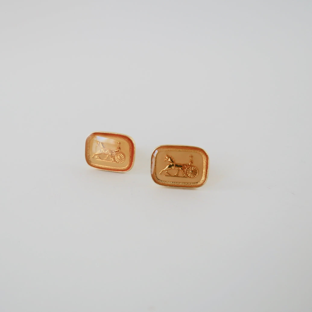 Celine Carriage Vintage Cufflinks