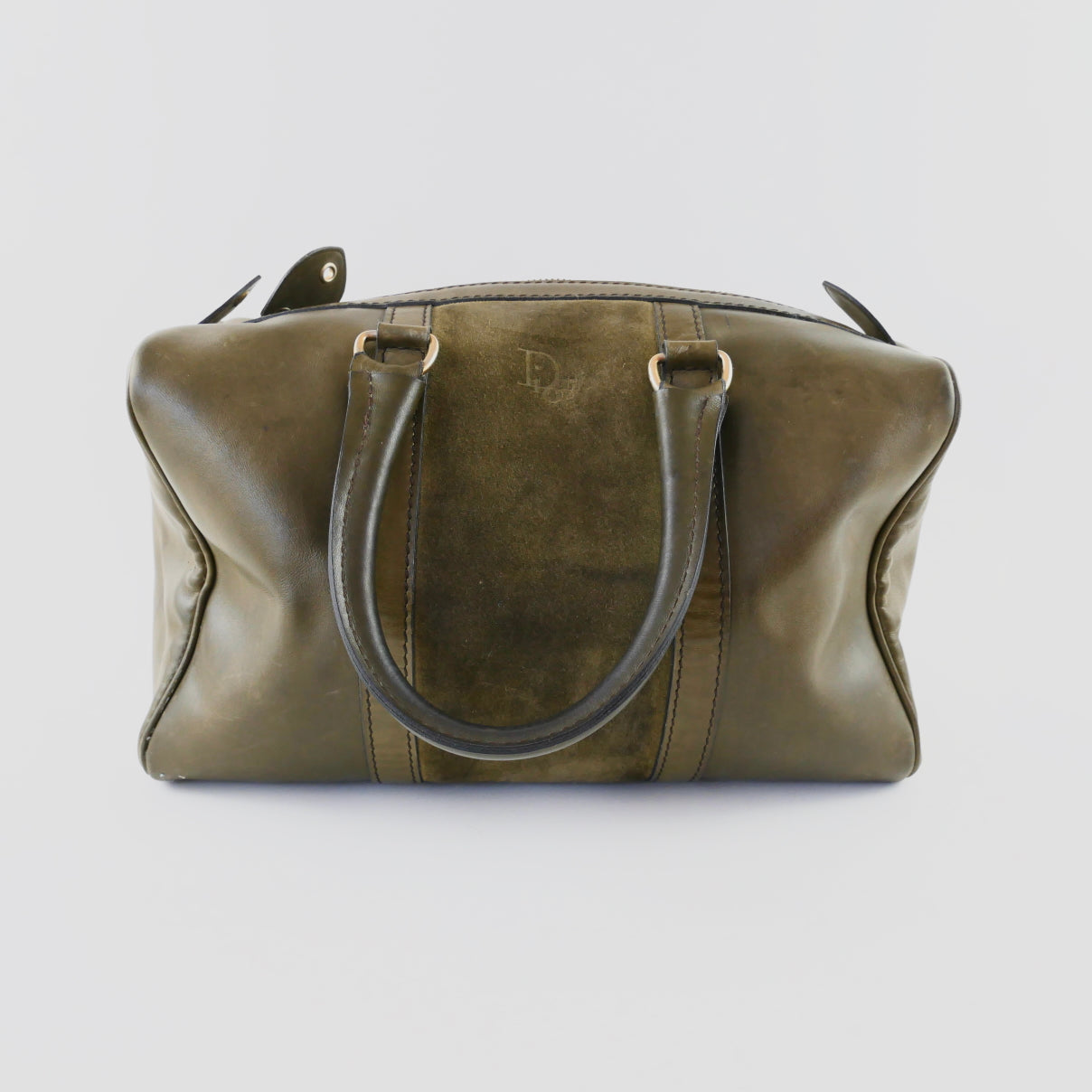 Dior Vintage Leather Boston Bag