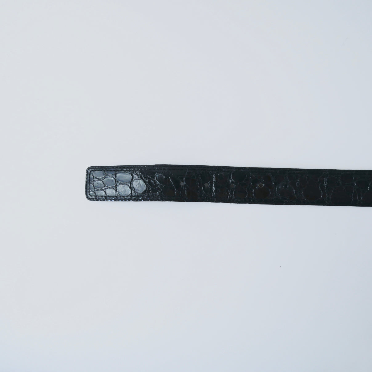 YSL Vintage Patent Textured Belt