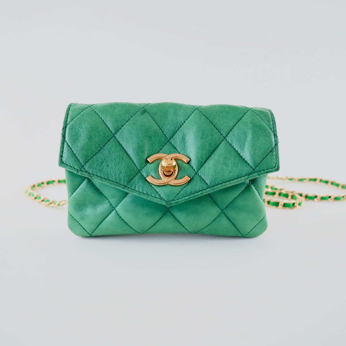 Chanel Lambskin Quilted Waist Bag