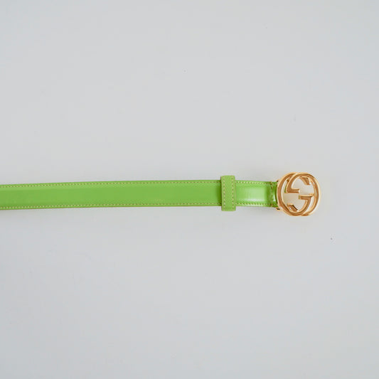 Gucci Vintage Patent Leather Belt