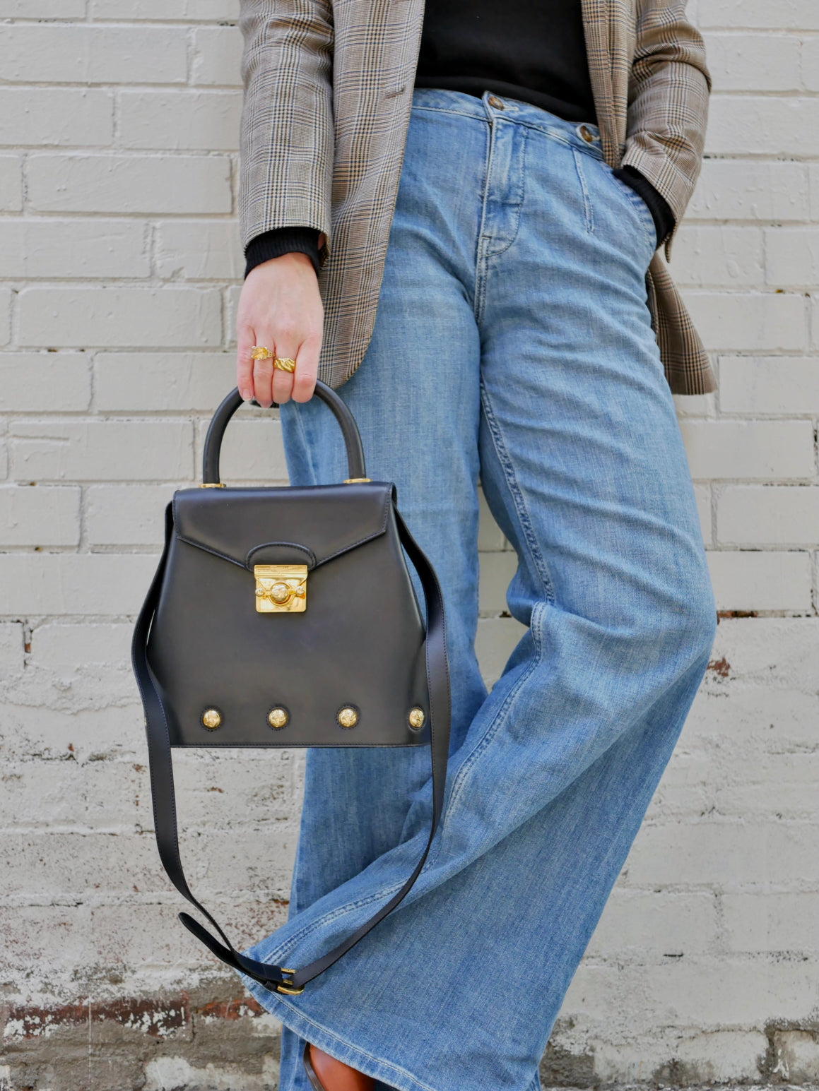 Salvatore Ferragamo Vintage Leather 2 Way