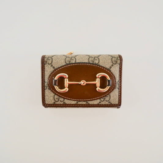 Gucci Supreme Canvas Horsebit Wallet
