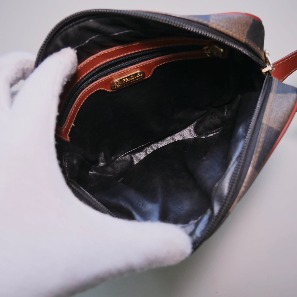 Fendi Vintage Pequin Crossbody