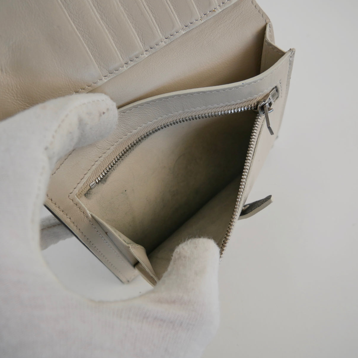 Celine Leather Compact Wallet