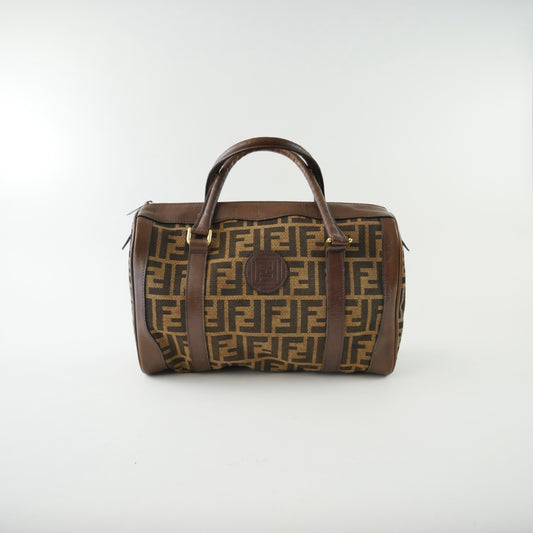 Fendi Zucca Vintage Boston Bag
