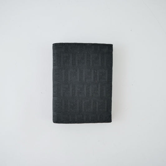 Fendi Canvas Micro Zucca Slim Wallet