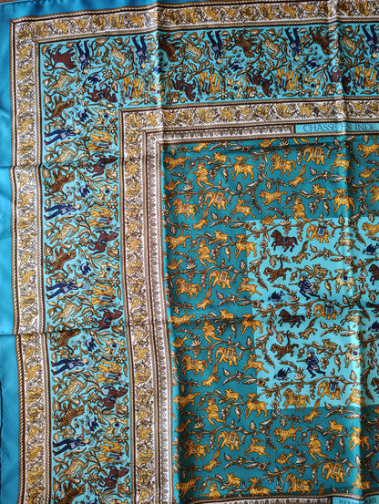 Hermes Carre 90 Silk Scarf Chasse En Inde