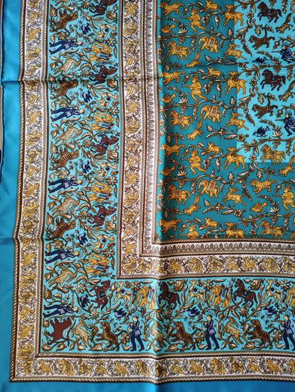 Hermes Carre 90 Silk Scarf Chasse En Inde