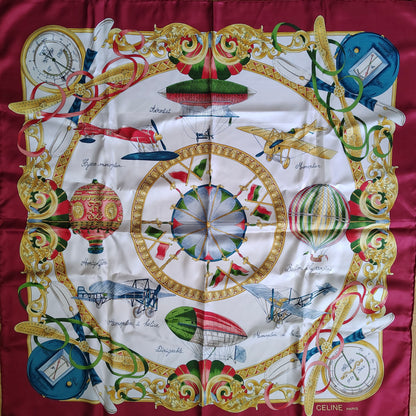 Celine Vintage Silk Scarf