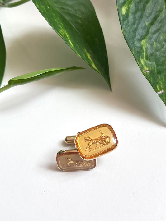 Celine Carriage Vintage Cufflinks