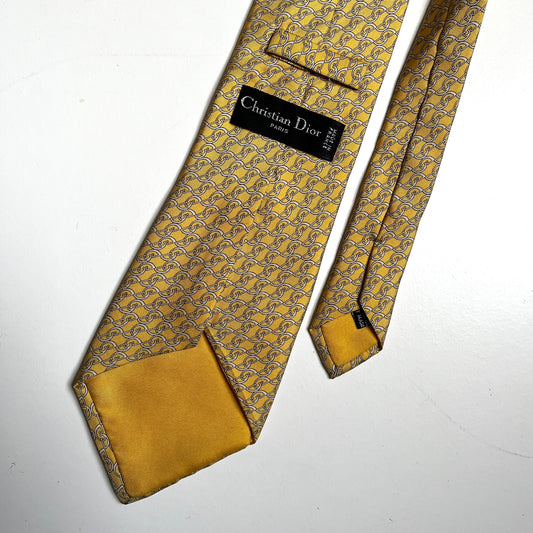 Christian Dior Vintage 100% Silk Tie