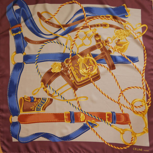 Celine Vintage Silk Scarf