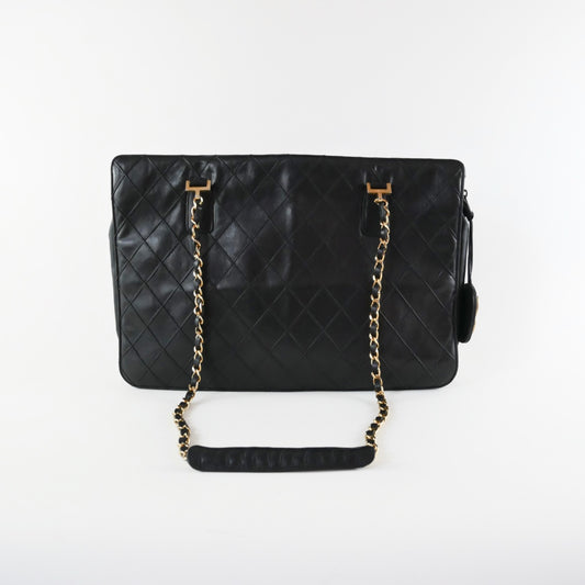 Vintage Lambskin Quilted Tote