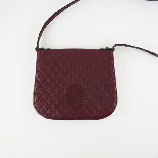 Vintage Leather Quilted Bag