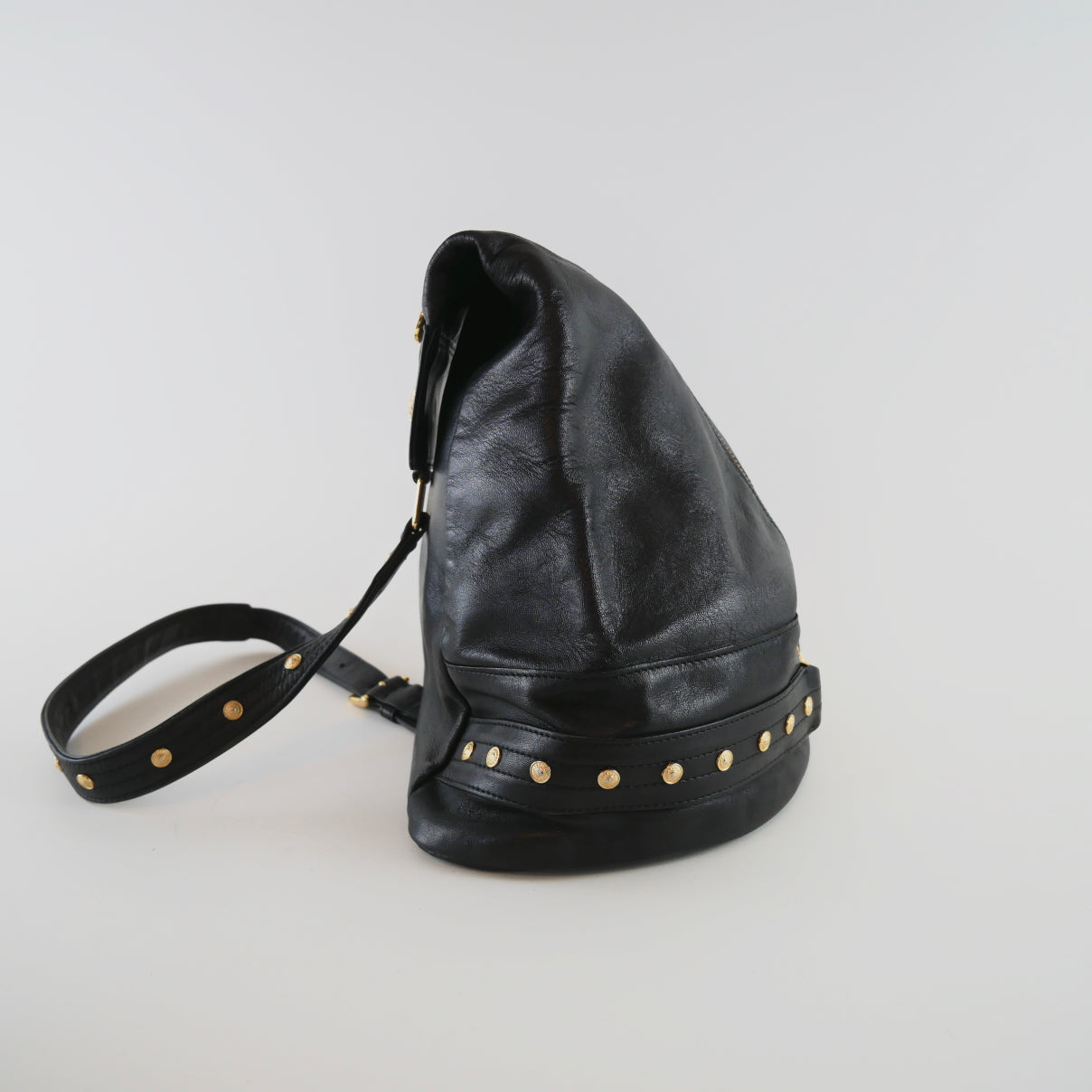 Vintage Leather One Shoulder