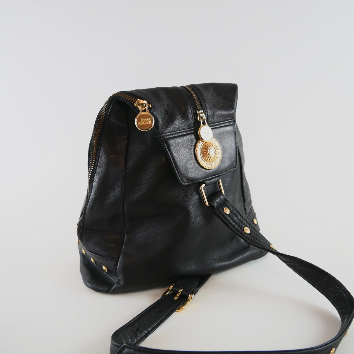 Vintage Leather One Shoulder