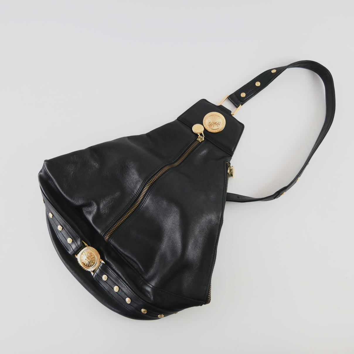Vintage Leather One Shoulder