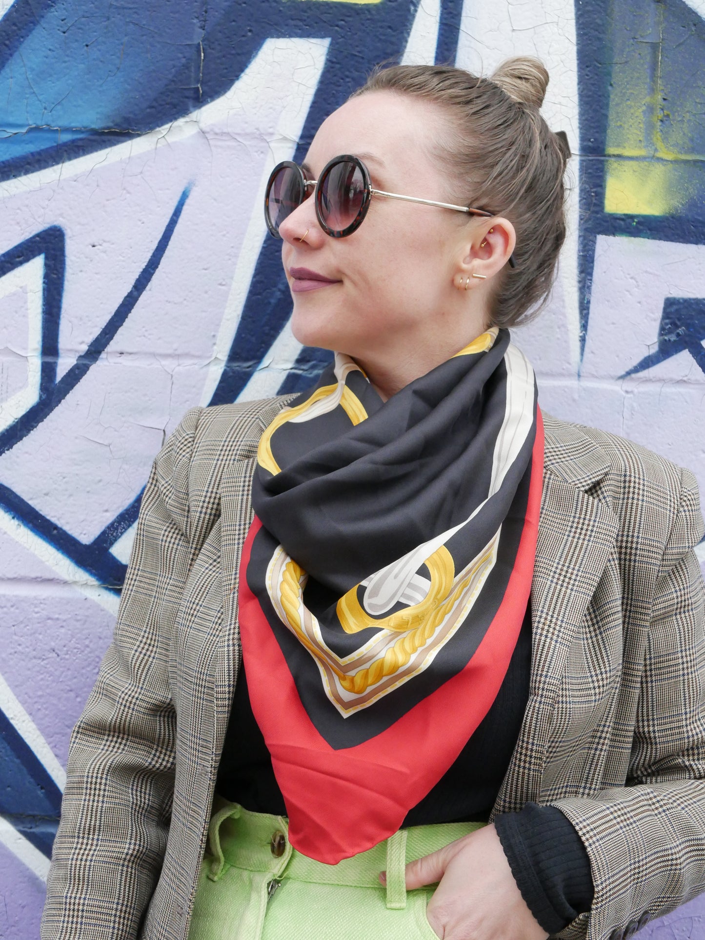 Vintage Celine Silk Scarf