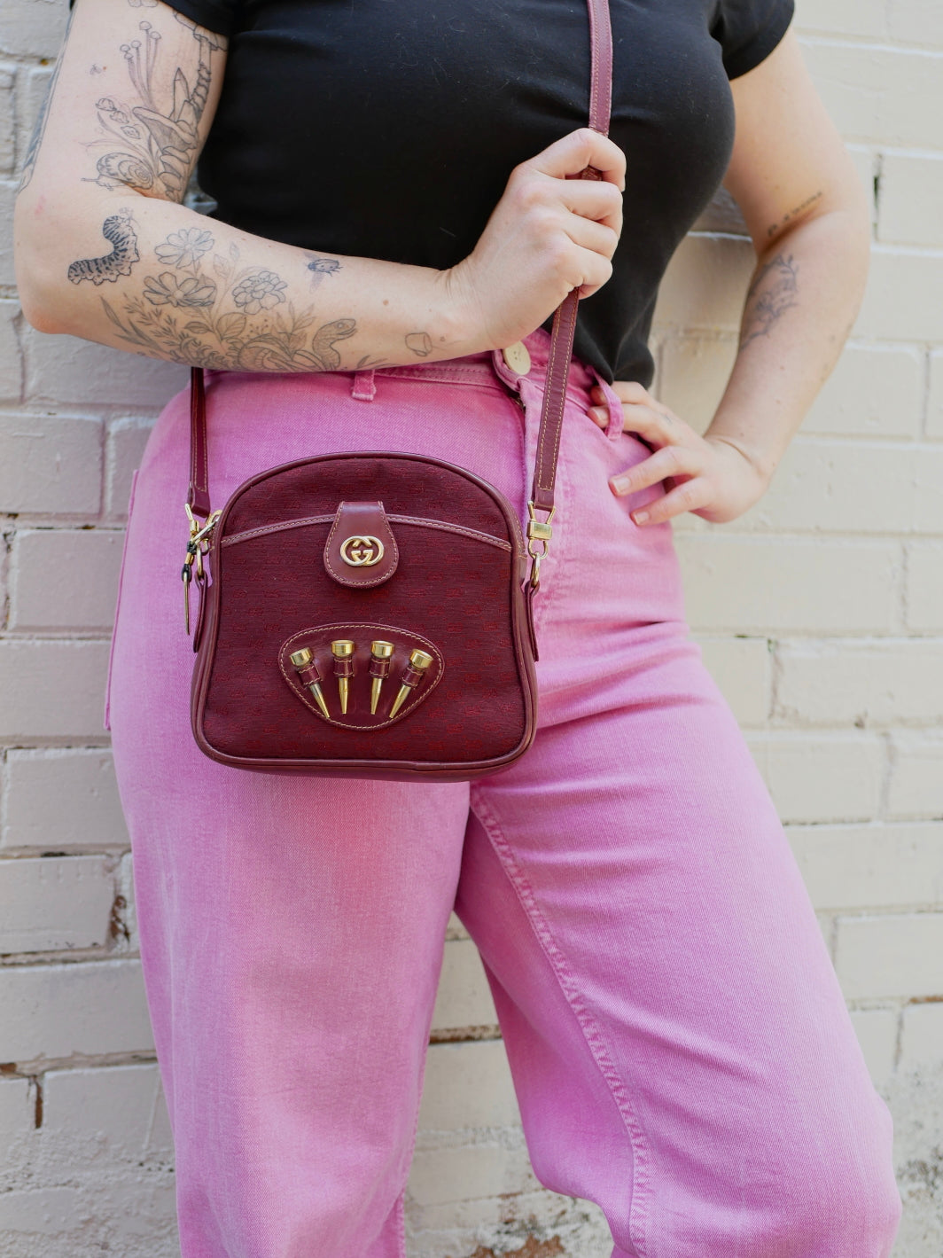 Gucci Vintage Micro Guccissima Golf Crossbody