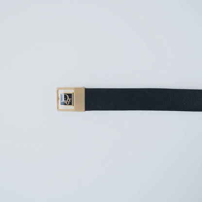 Dior Vintage Leather Navy Belt