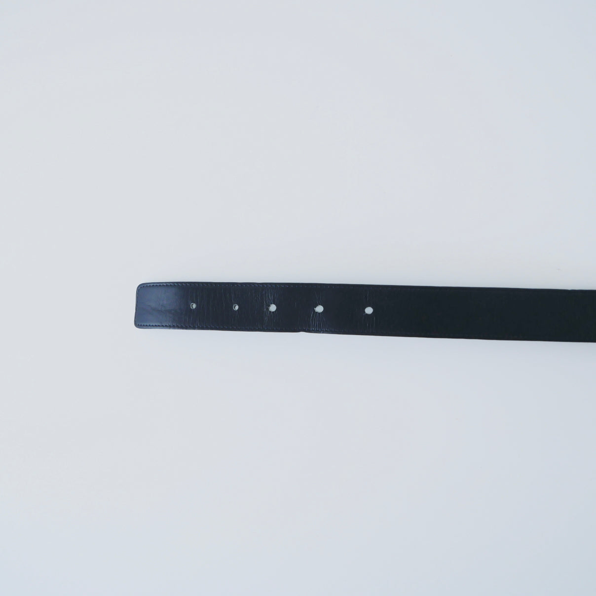 Dior Vintage Leather Navy Belt