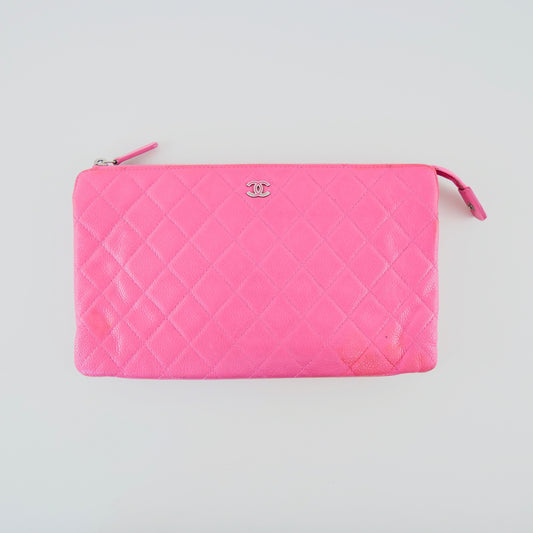 Chanel Caviar Quilted Clutch