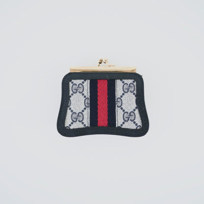 Gucci Vintage Sherry Web Coin Case