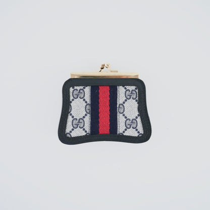 Gucci Vintage Sherry Web Coin Case