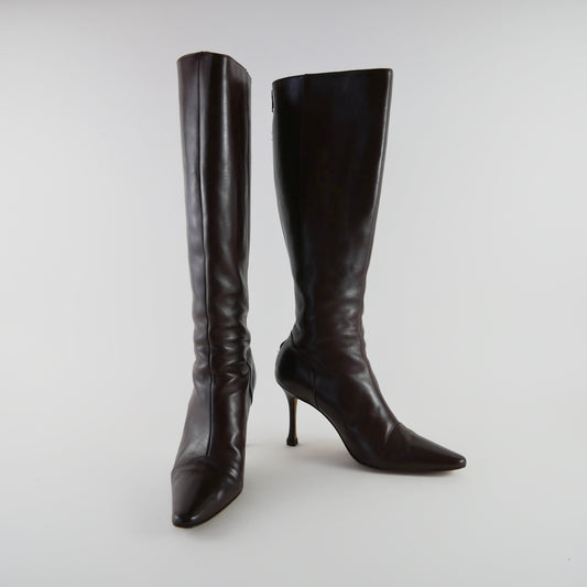 Manolo Blahnik Leather Boots