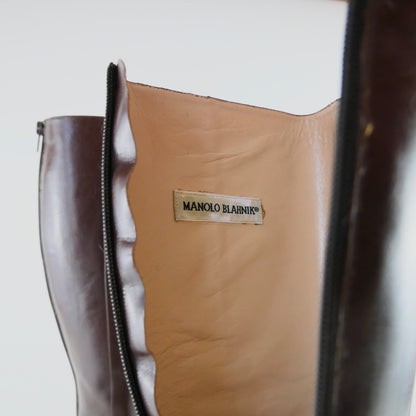 Manolo Blahnik Leather Boots