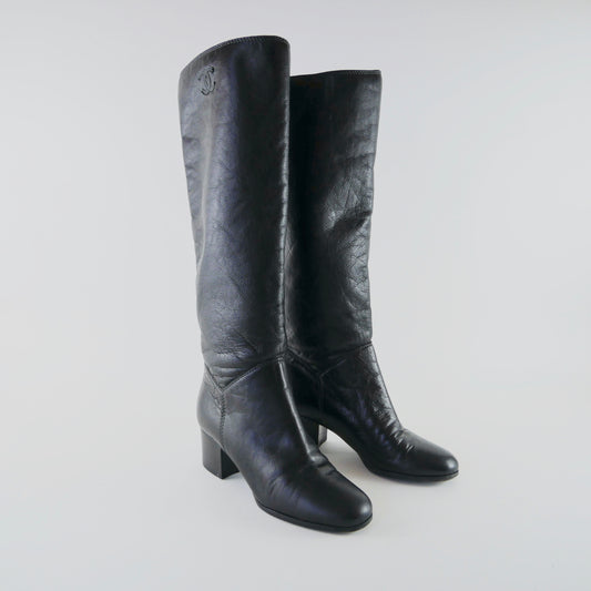 Chanel Leather Boots