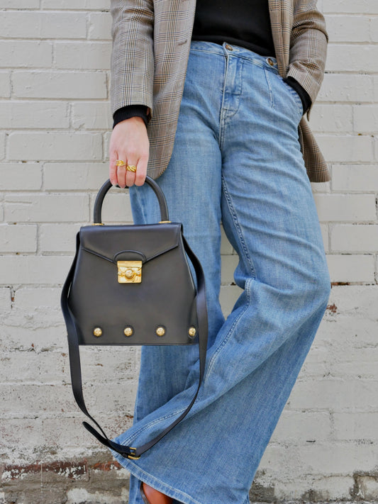 Salvatore Ferragamo Vintage Leather 2 Way
