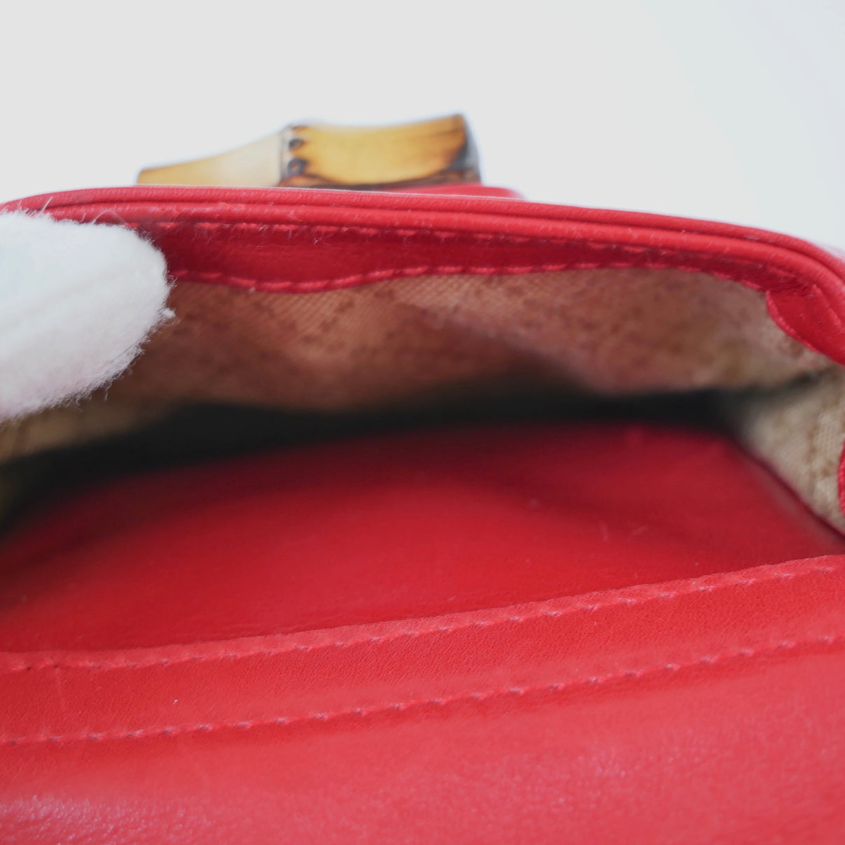 Gucci Vintage Bamboo Leather Backpack