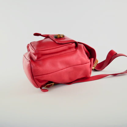 Gucci Vintage Bamboo Leather Backpack