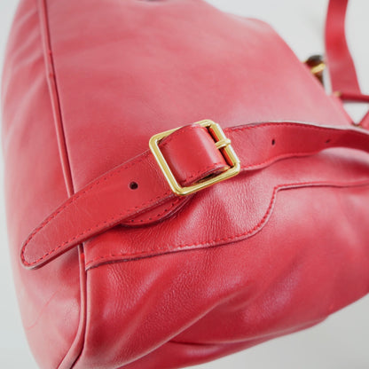 Gucci Vintage Bamboo Leather Backpack