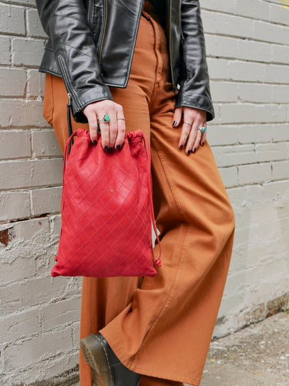 Chanel Vintage Quilted Lambskin Case