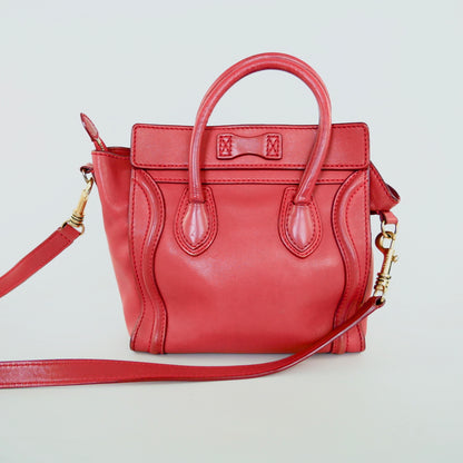 Celine Leather Nano Luggage