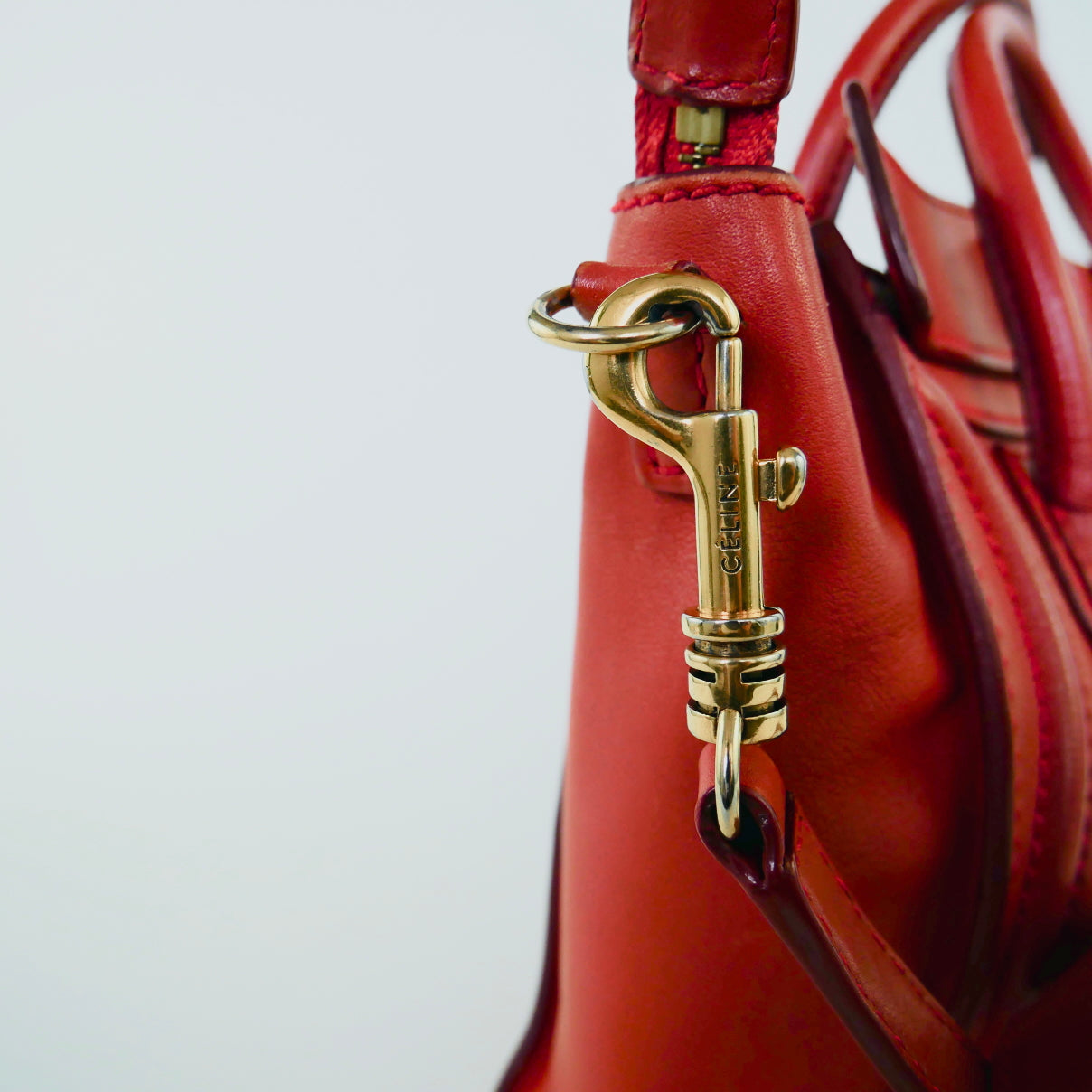 Celine Leather Nano Luggage