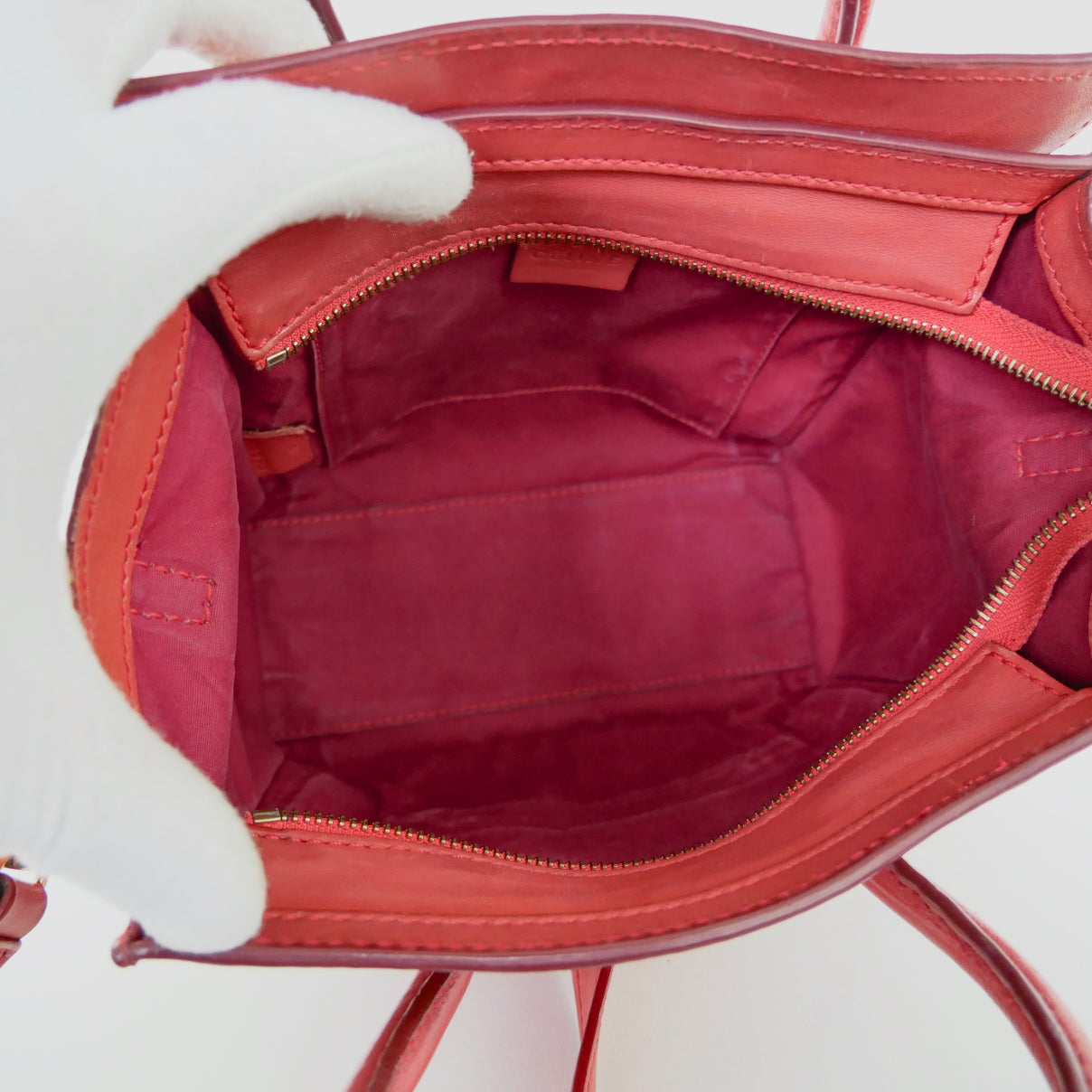 Celine Leather Nano Luggage