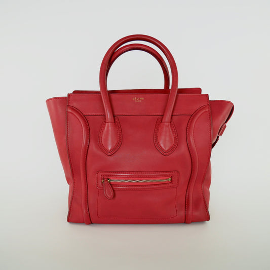 Celine Leather Mini Luggage