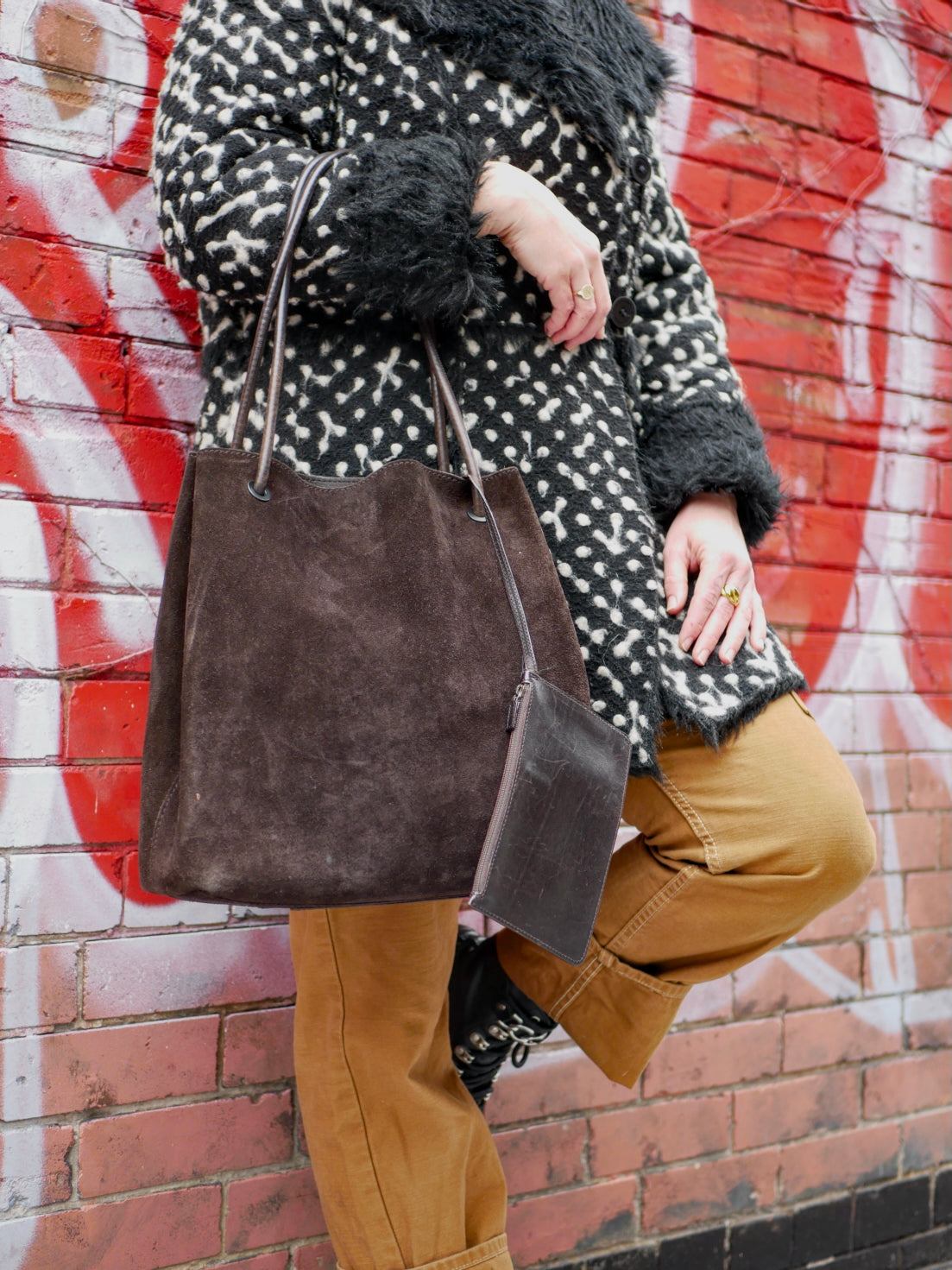 Gucci Suede Shoulder Bag