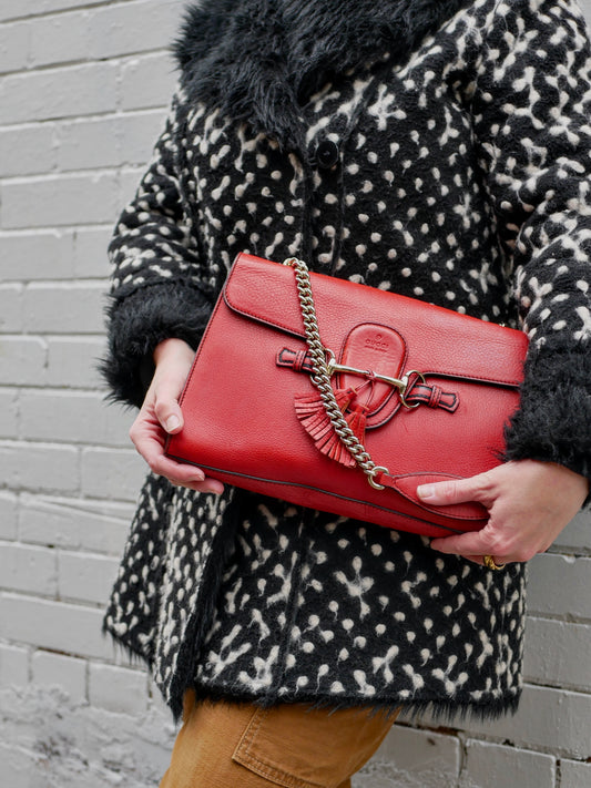 Gucci Leather Emily Bag