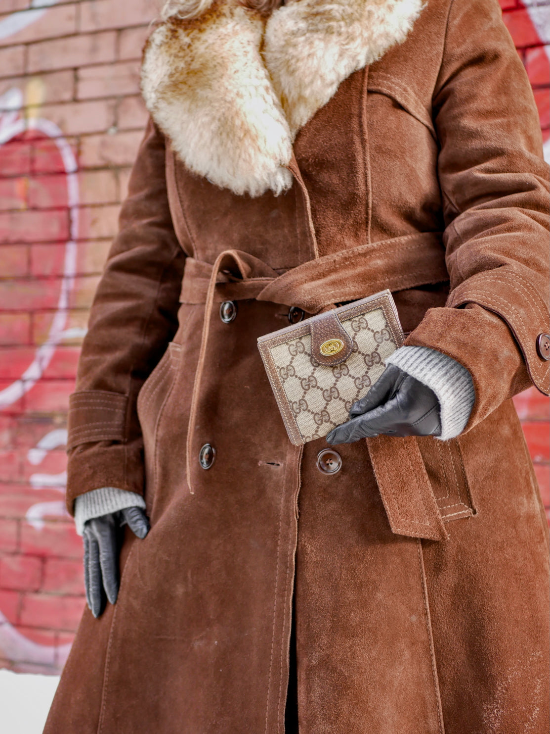 Gucci Vintage Supreme Canvas Wallet