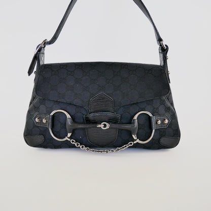 Gucci Canvas Horsebit Tom Ford Era Shoulder Bag